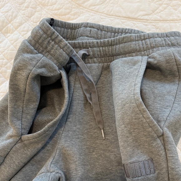 Puma Gray Fleece-Lined Sweatpants - Picture 5 of 7